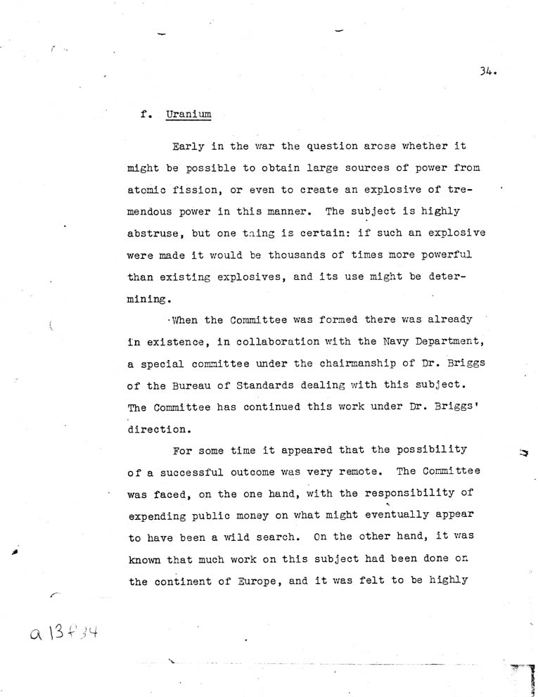 [a13f34.jpg] - Report of the National Defense Research Committee-6/27/40-6/28/42