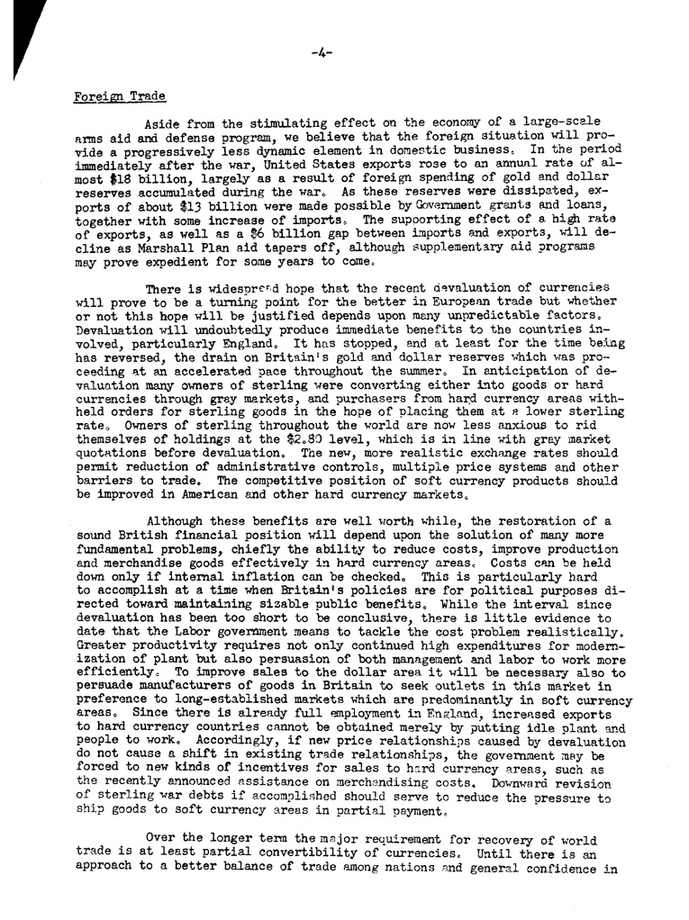 [a901bd04.jpg] - Statement of Business and Investment Prospects November 1, 1949