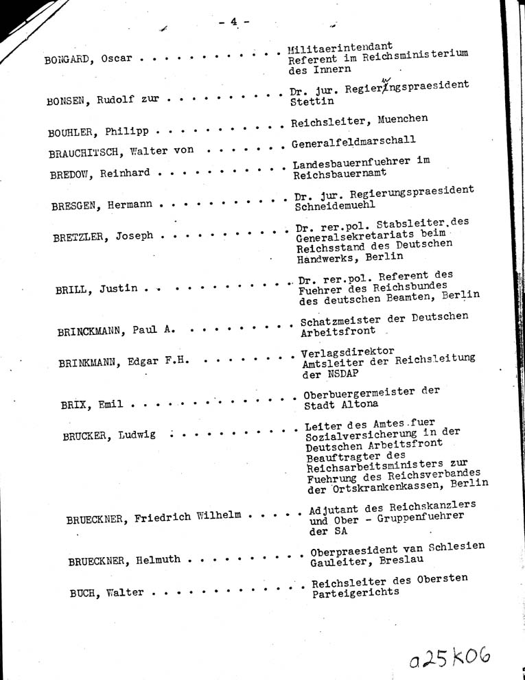 [a25k06.jpg] - Report on Key Nazis 12/14/42