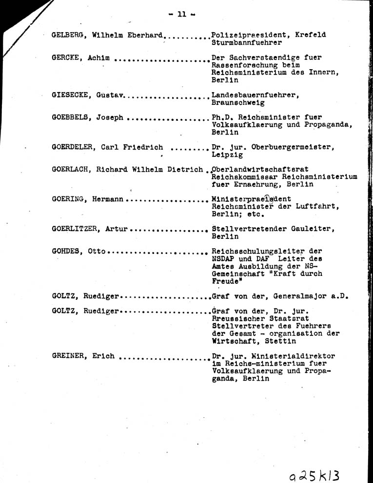 [a25k13.jpg] - Report on Key Nazis 12/14/42