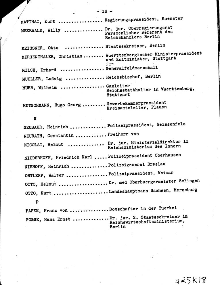 [a25k18.jpg] - Report on Key Nazis 12/14/42