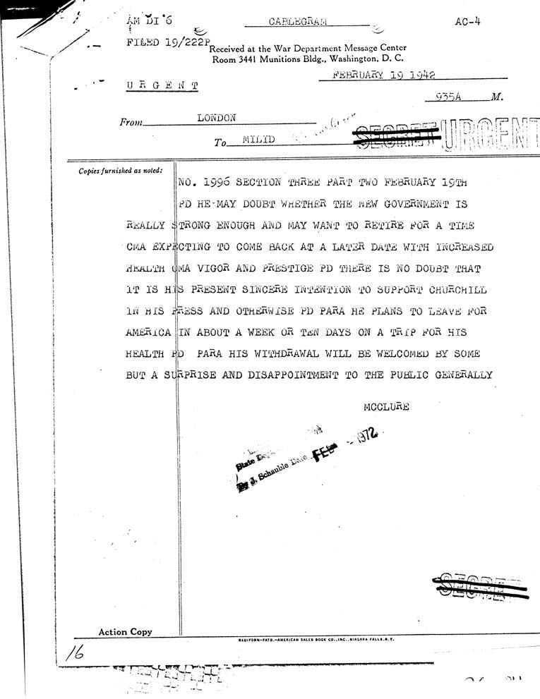 [a26r04.jpg] - McClure to FDR      2/19/42