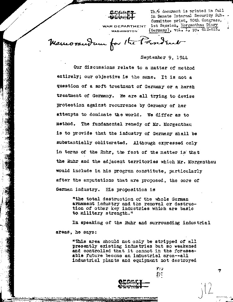 [a297j12.jpg] - Memorandum: Stimson-->FDR 9/9/44