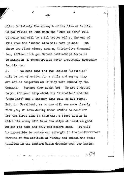 [a311s09.jpg] - Lord Lothian to Cordell Hull, Secretary of State Letter to President 12/8/40