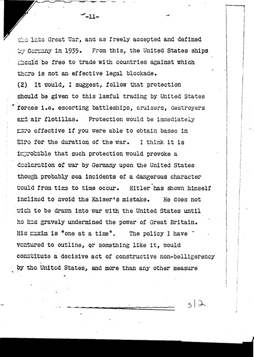 [a311s12.jpg] - Lord Lothian to Cordell Hull, Secretary of State Letter to President 12/8/40