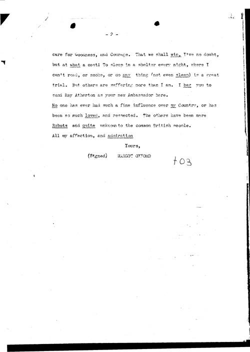 [a311t03.jpg] - Margot Oxford --> FDR Telegram about prospective British ambassador 12/19/40