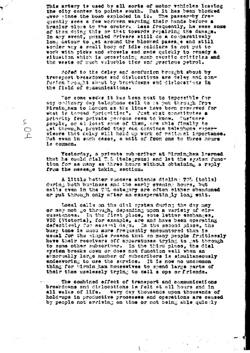 [a311u04.jpg] - Herschel V. Johnson Charge d'Affaires ad interim to Secretary of State Report on Bomb damage in English cities 12/20/40