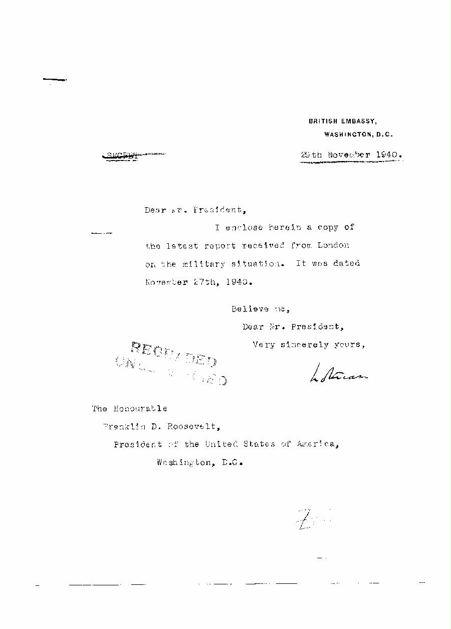 [a313z01.jpg] - Cover letter,Lothian--> FDR 11/29/40