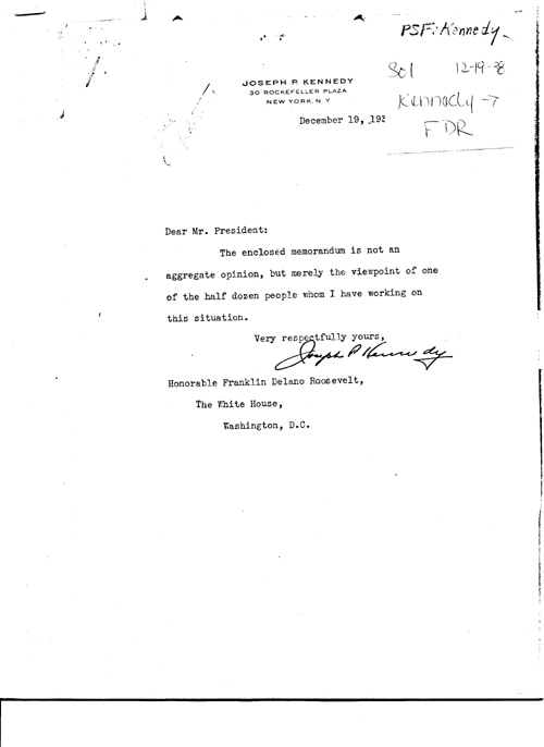 [a339s01.jpg] - J. Kennedy-->FDR 12/19/38
