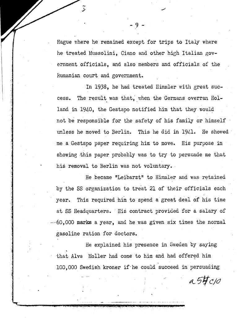 [a54c10.jpg] - Memorandum, Donovan-->President-March 20,1944