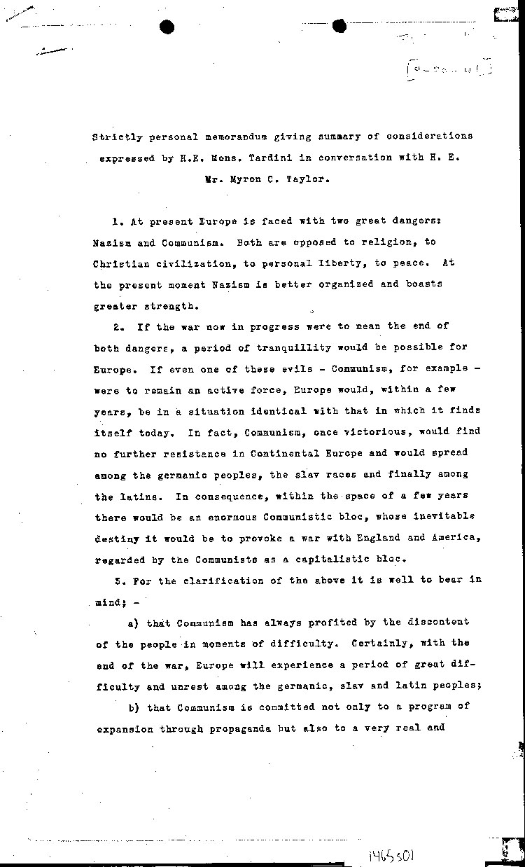 [a465s01.jpg] - Memorandum from Taylor 9/20/41