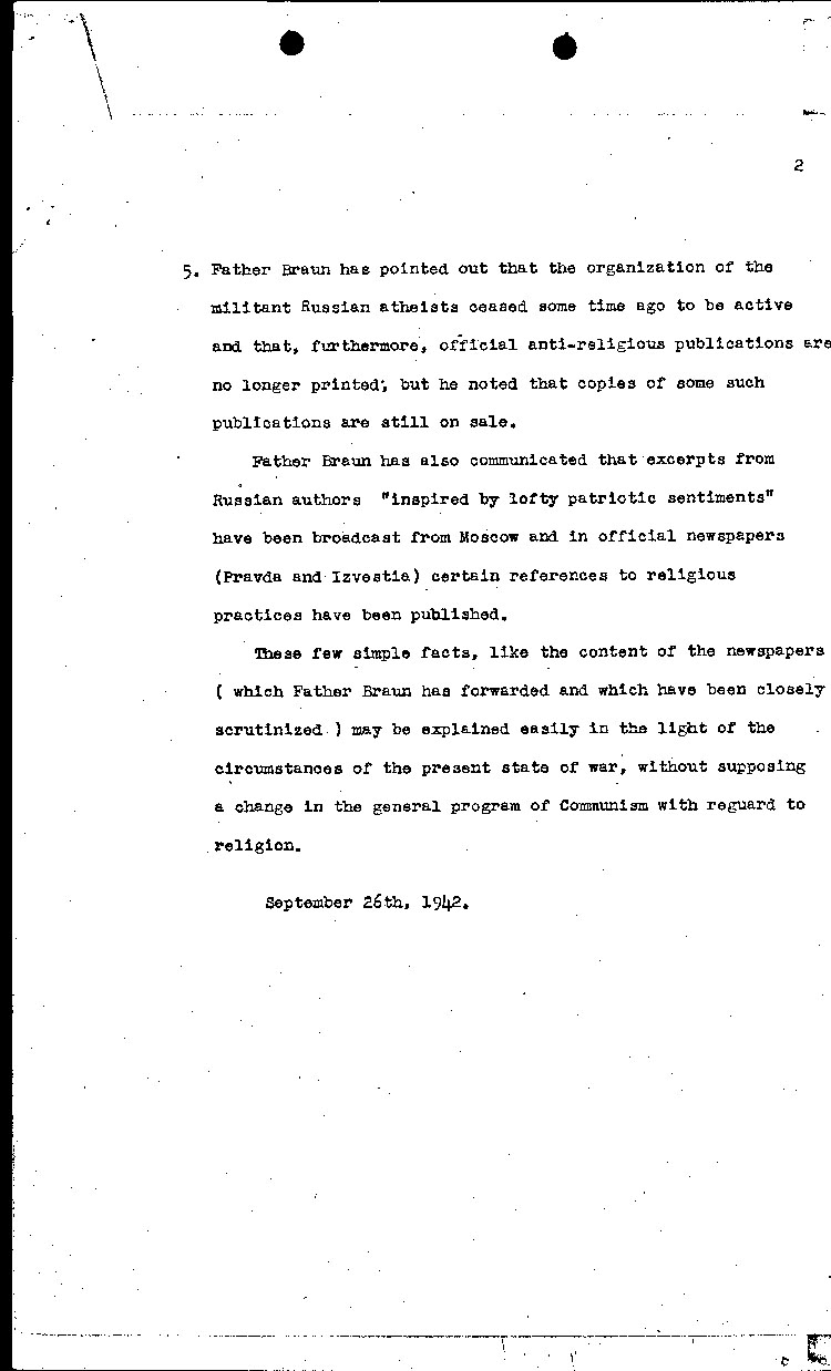 [a466q02.jpg] - memo conversation b/tw Mons. Tardini & M.Taylor 9/26/42