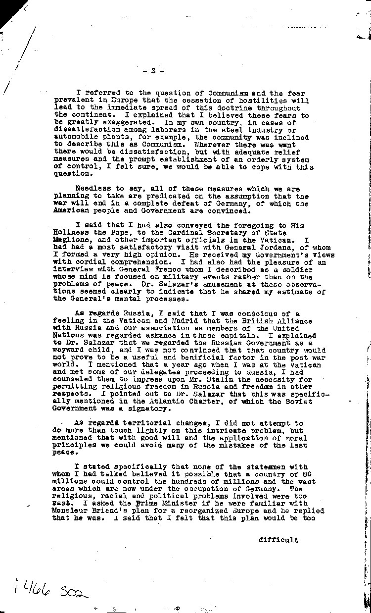 [a466s02.jpg] - memo of conversation b/tw Portug. PM & M.Taylor 10/42