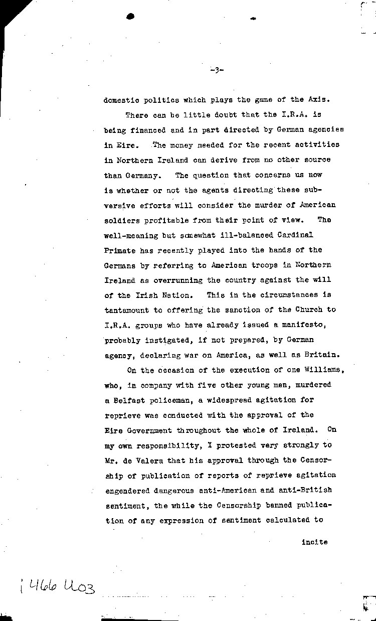 [a466u03.jpg] - memo on State of Ireland 10/10/42