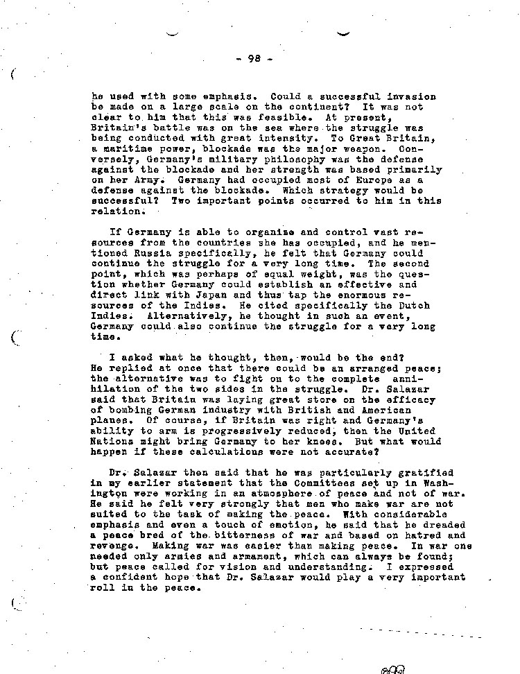 [a467ah07.jpg] - Memorandum of a Conversation Between Dr. Antonio de Olivera Salazar and Taylor (nd)