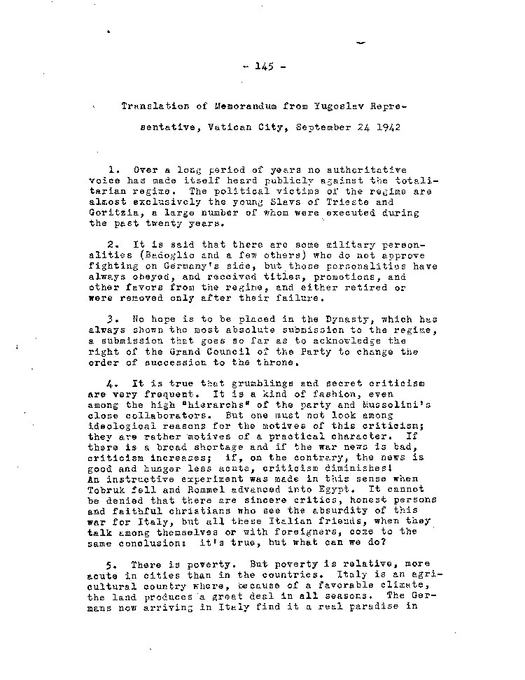[a467az01.jpg] - Translation of Memorandum from Yugoslav Representative 9/24/42
