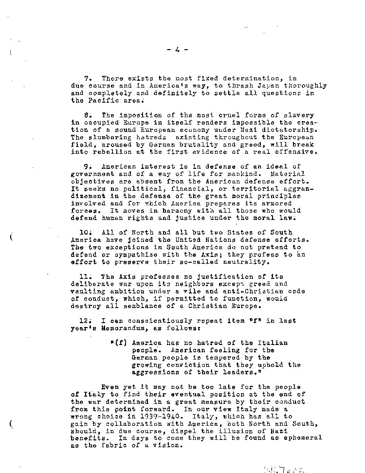 [a467e05.jpg] - Summary of Coversations Between Pope and Taylor, 9/19, 22, 26, 1942