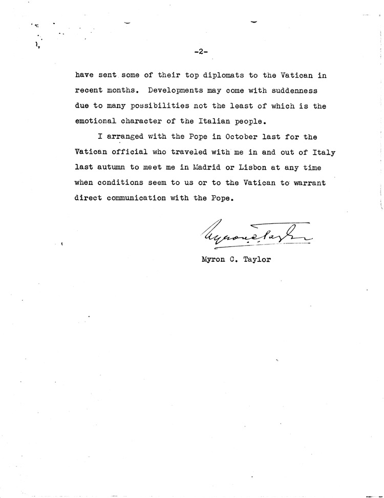 [a468g04.jpg] - Memorandum for the President 5/27/43