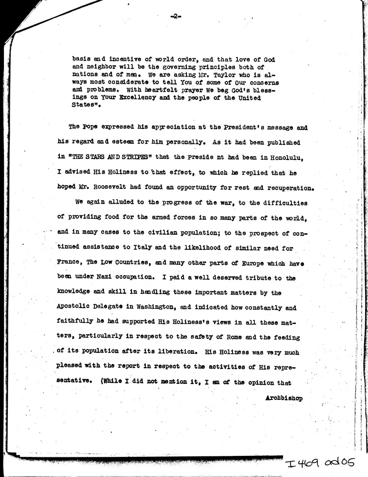 [a469ad05.jpg] - Memo: FDR -->Secretary of State               8/18/44