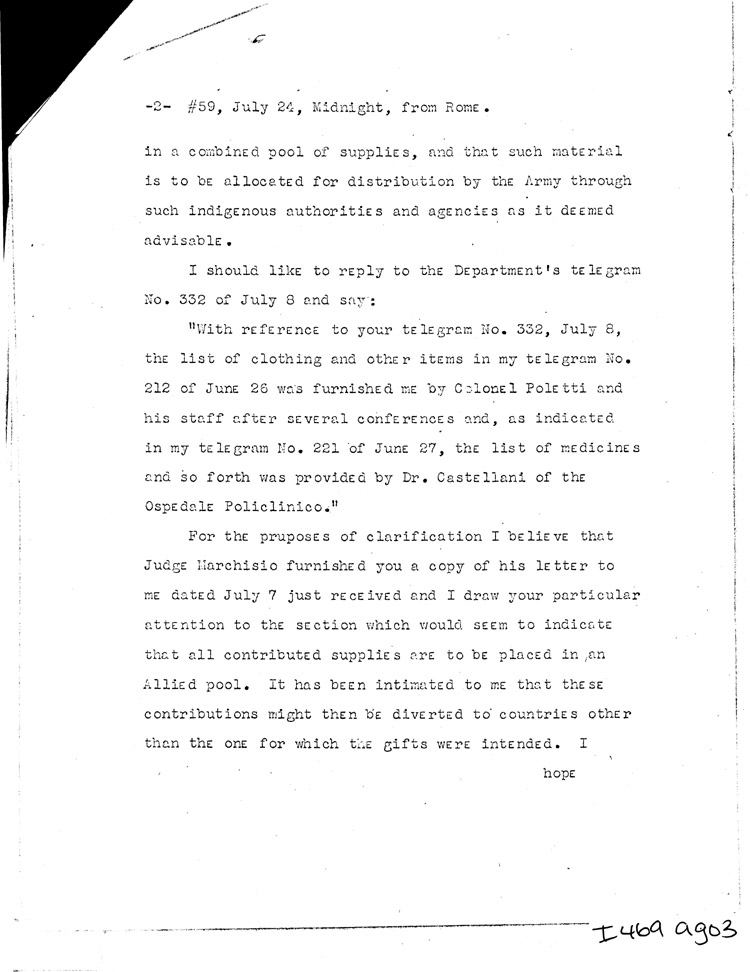 [a469ag03.jpg] - Memo: Secretary of War --> FDR               8/26/44