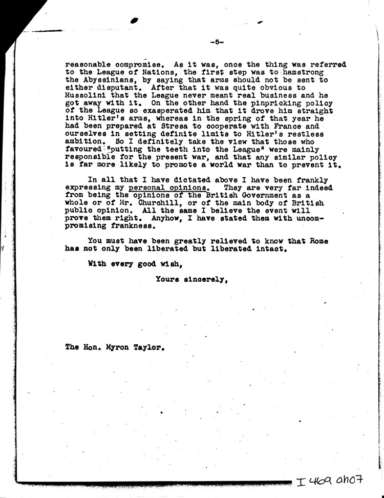 [a469ah07.jpg] - Memo: Department of State --> FDR          8/29/44