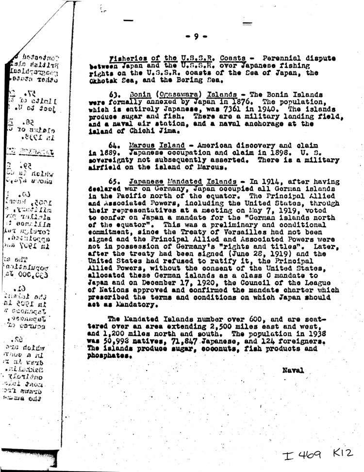 [a469k12.jpg] - Memo:     Myron Taylor --> Miss Tully     6/12/44