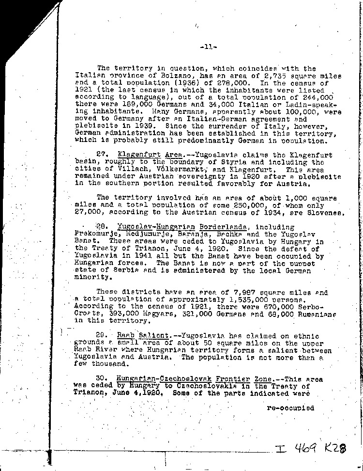 [a469k28.jpg] - Memo:     Myron Taylor --> Miss Tully     6/12/44