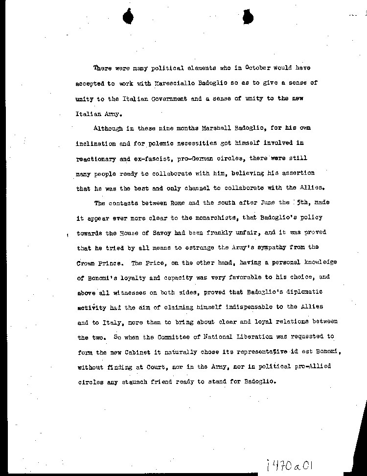 [a470a01.jpg] - Memo re: Marshall Badoglio	