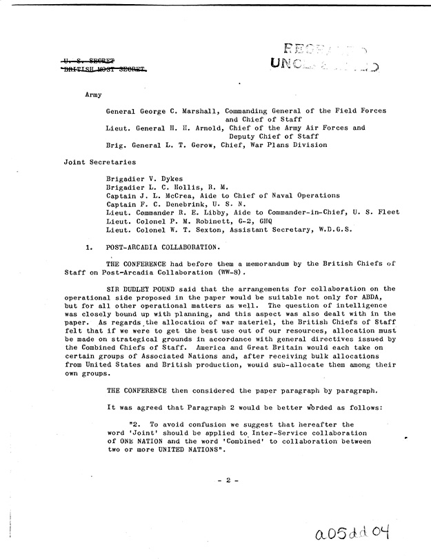 [a05dd03.jpg] - Joint Planning Committee, Defense of Island Bases Between Hawaii and Australia-January 10, 1942