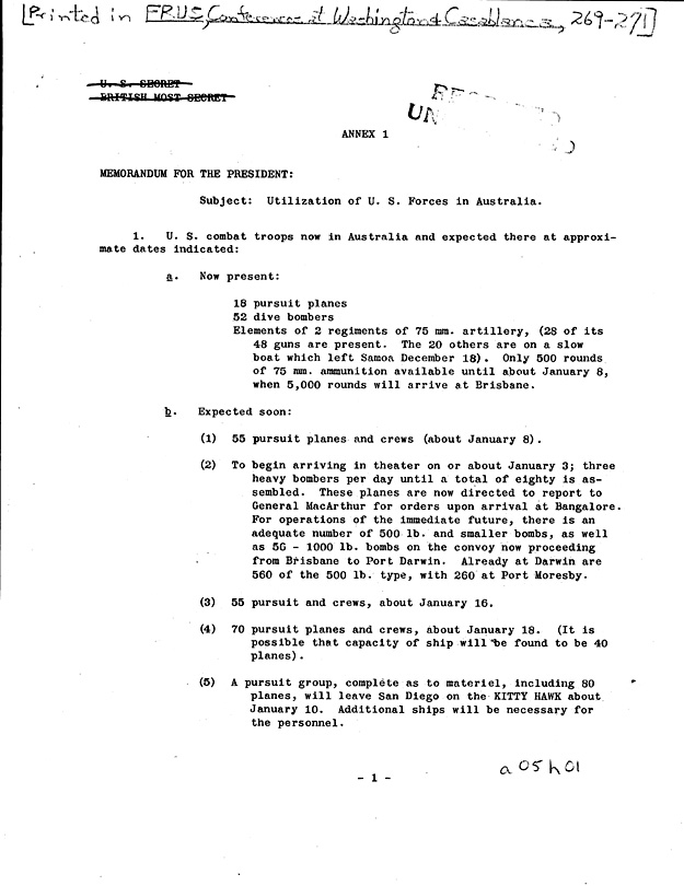 [a05h01.jpg] - Chiefs of Staff Conference, Memorandum for the President