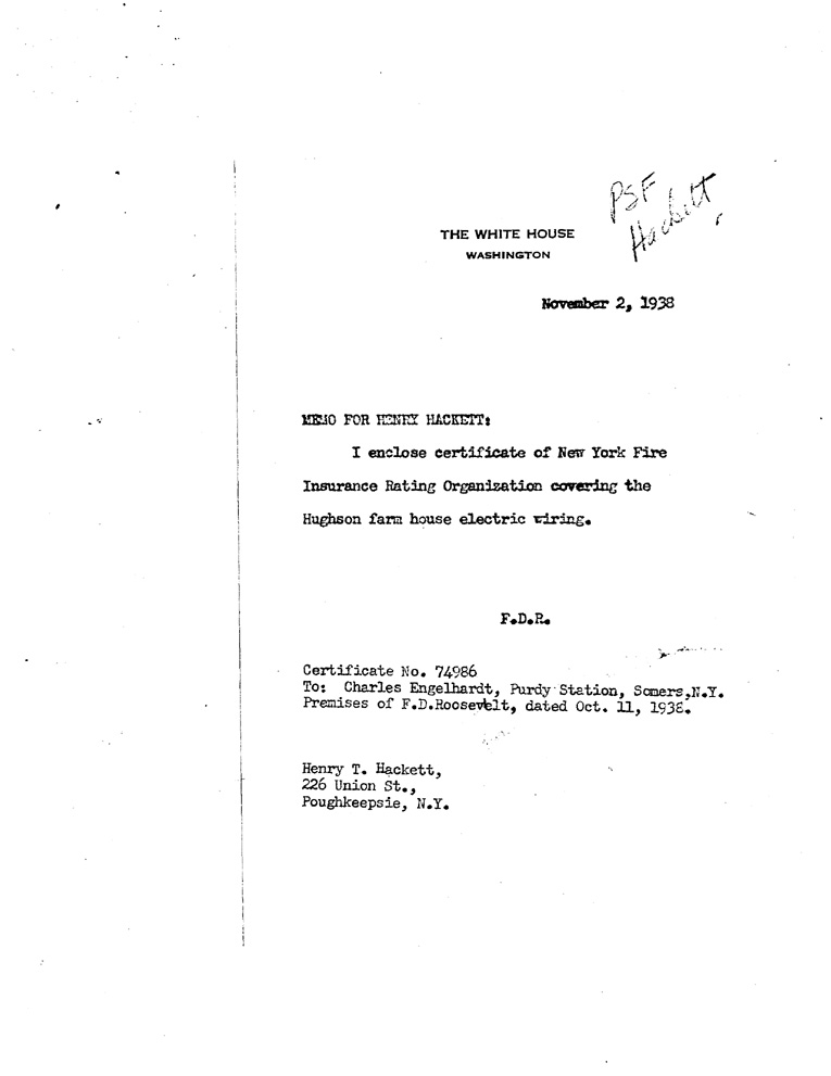 [a908cm01.jpg] - Letter to Hackett from M.A.Le Hand October 14, 1938