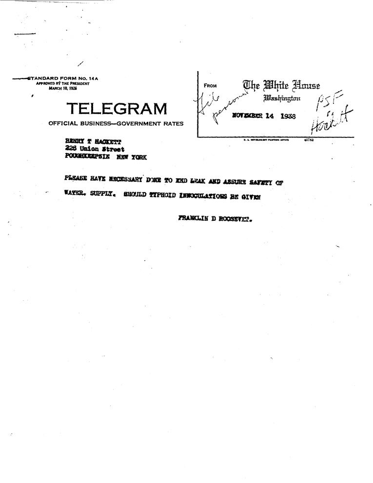 [a908co01.jpg] - Letter to FDR from Hackett October 25, 1938