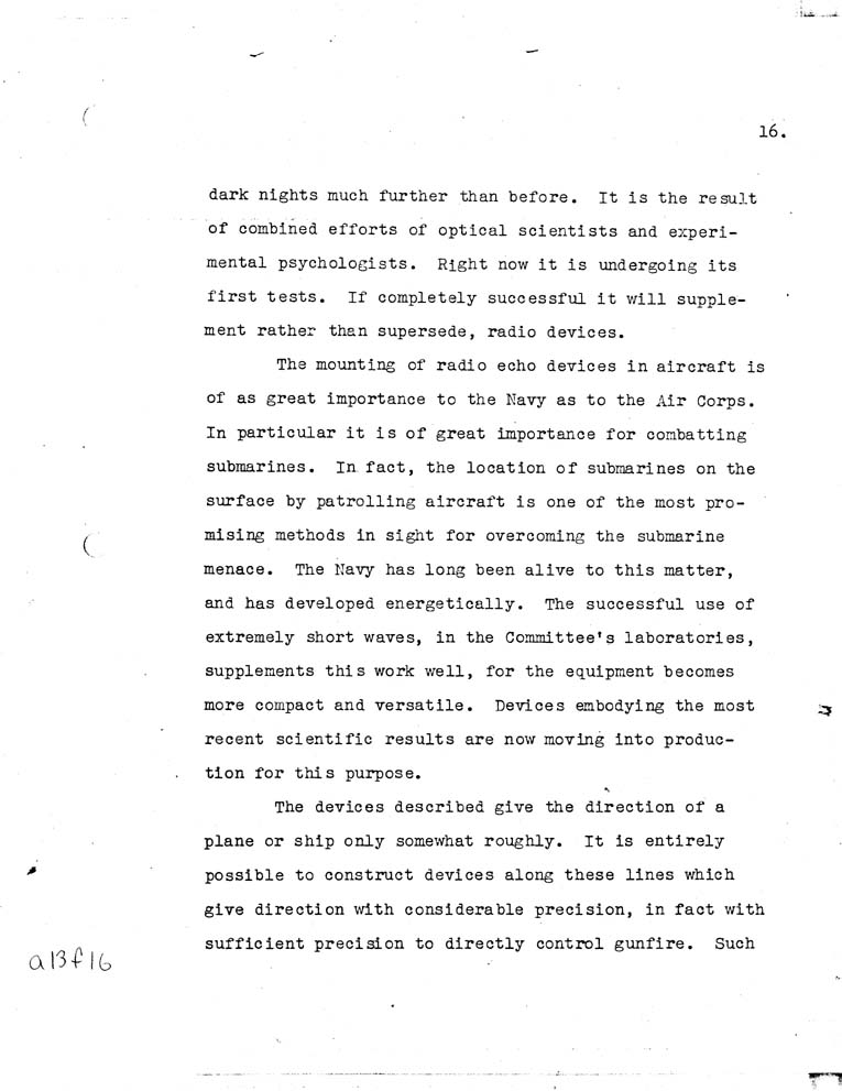 [a13f16.jpg] - Report of the National Defense Research Committee-6/27/40-6/28/42