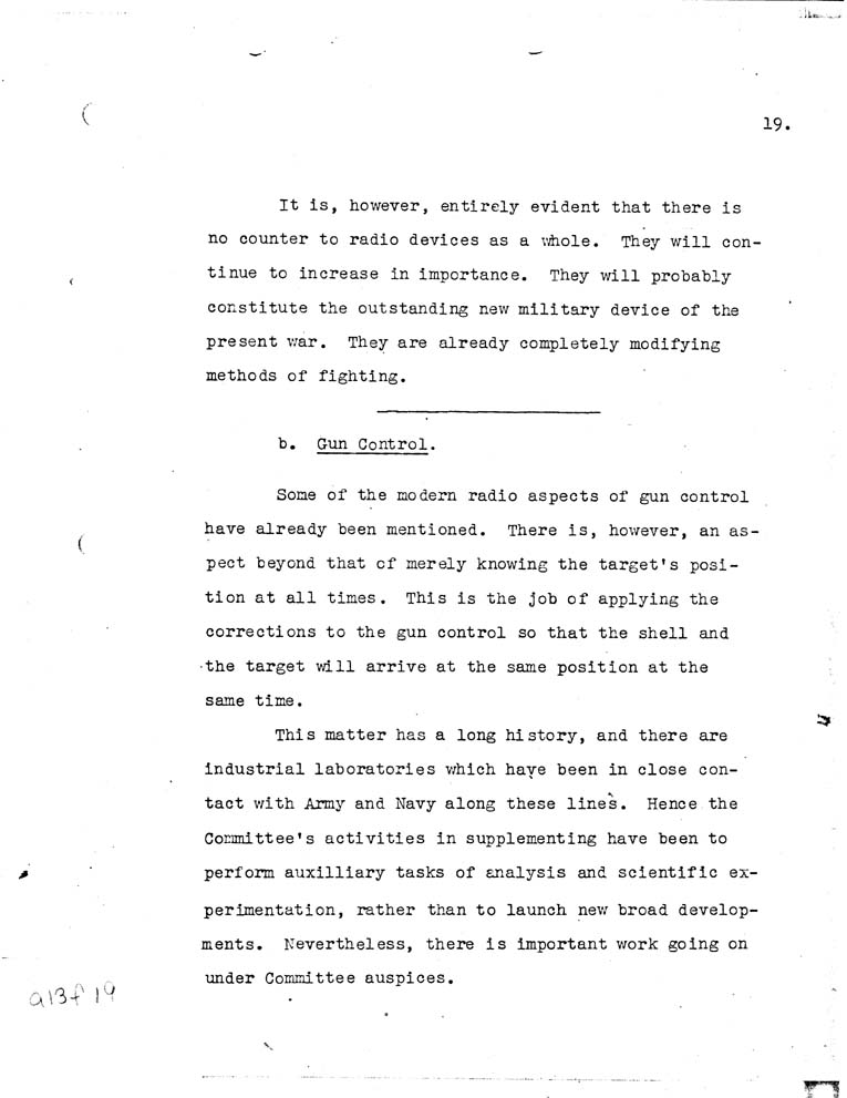 [a13f19.jpg] - Report of the National Defense Research Committee-6/27/40-6/28/42