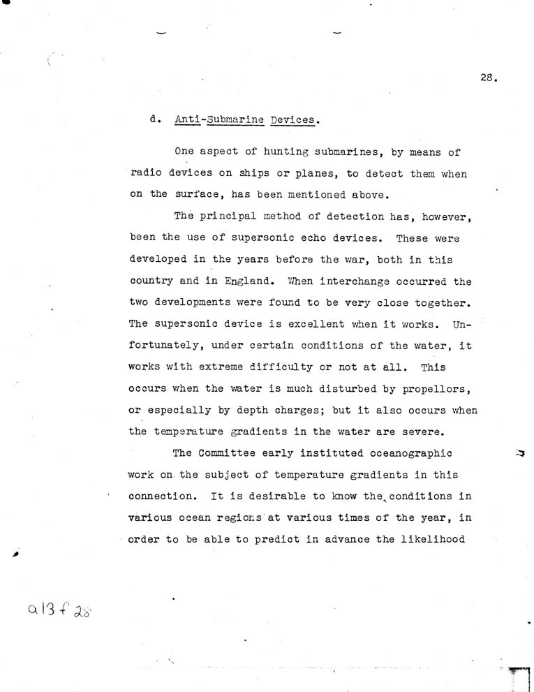 [a13f28.jpg] - Report of the National Defense Research Committee-6/27/40-6/28/42