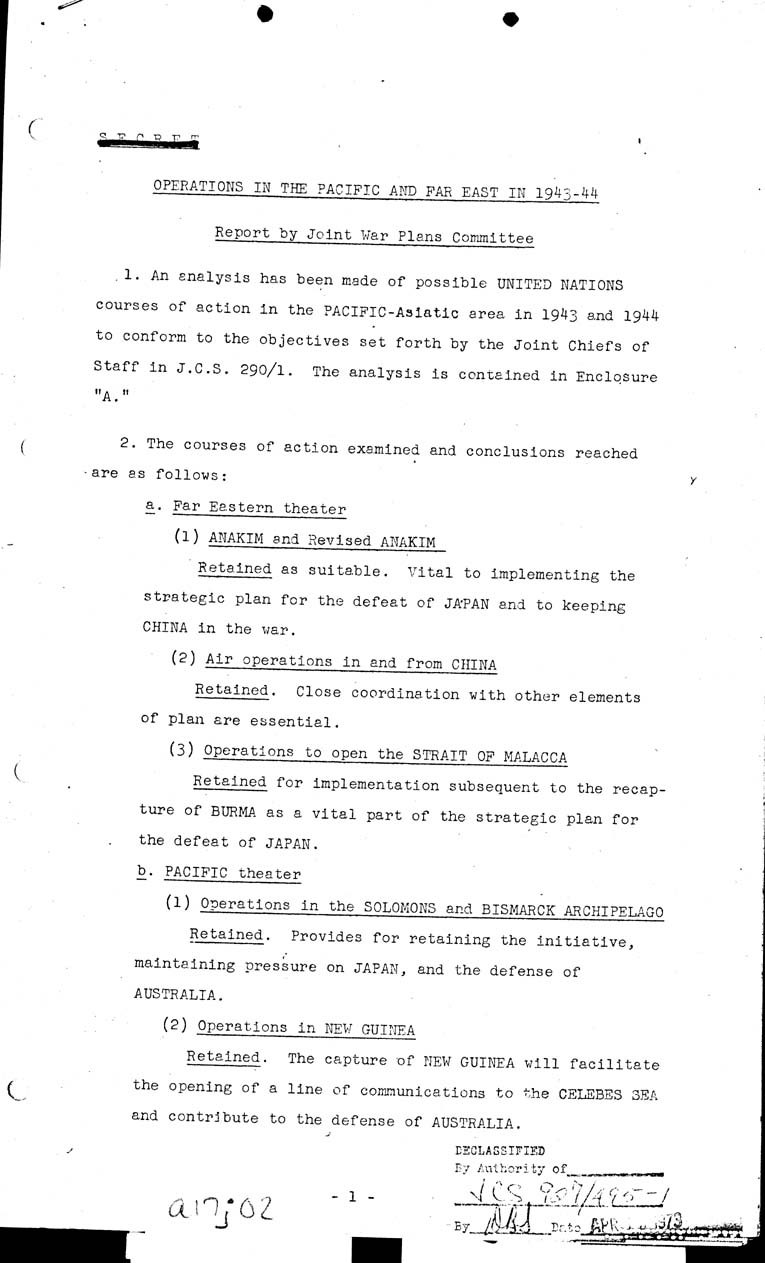 [a17j02.jpg] - Operations in the Pacific and Far East 1943-44 5/12/43