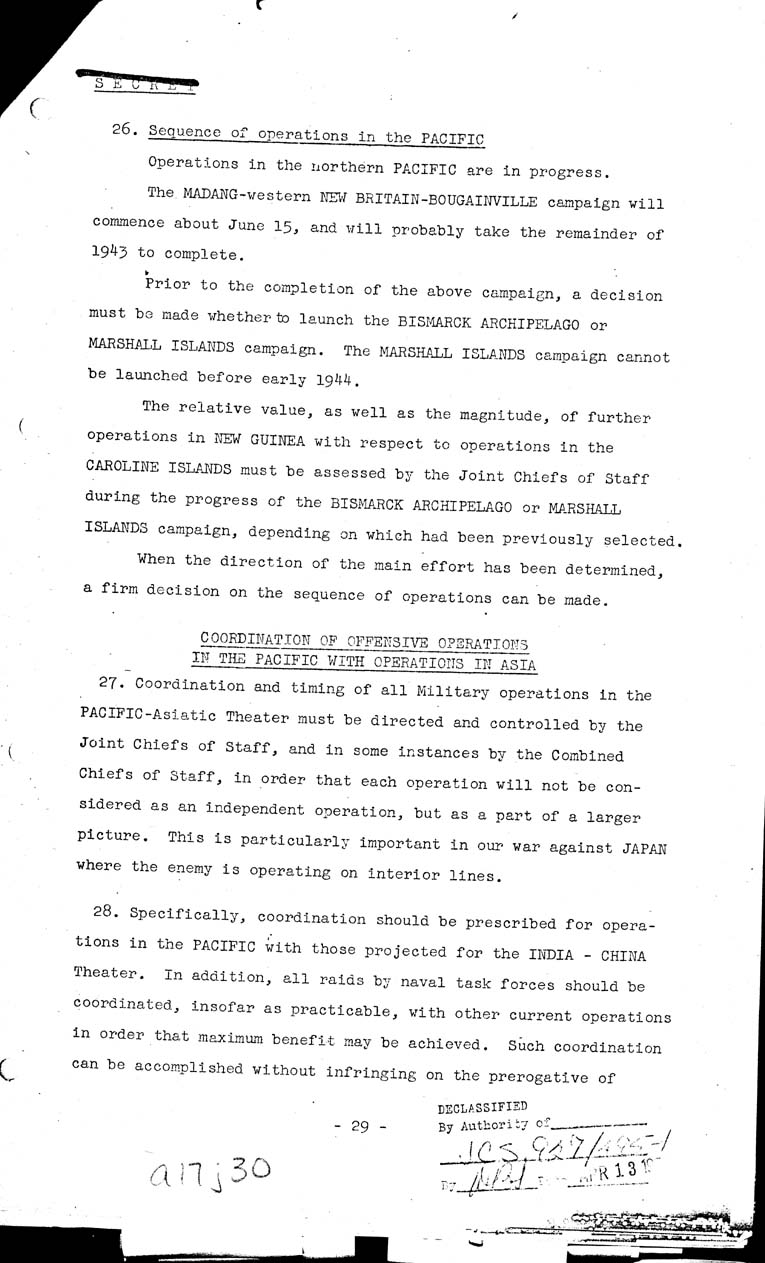 [a17j30.jpg] - Operations in the Pacific and Far East 1943-44 5/12/43