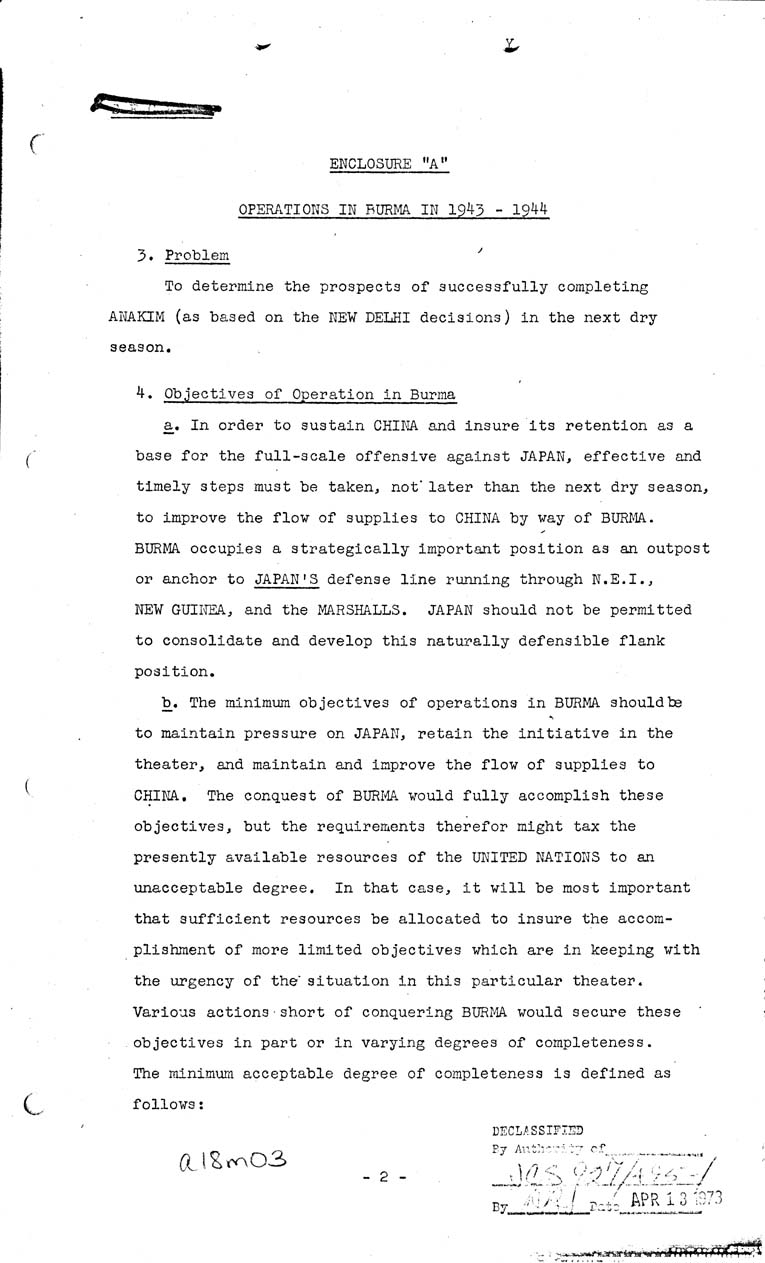 [a18m03.jpg] - Joint Chiefs of Staff, Operations in Burma 1943-1944, May 10, 1943 (J.C.S. 297)