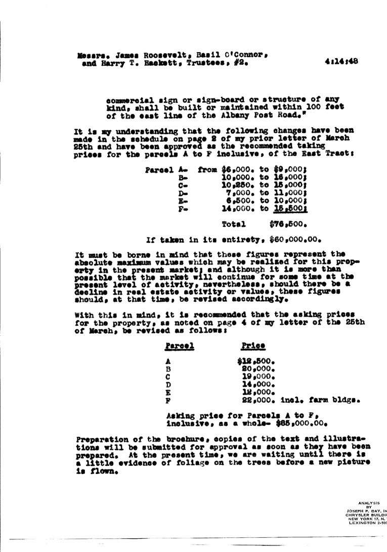 [a903ai06.jpg] - Proposal for Private Sales campaign for FDR estate - General Correspondence