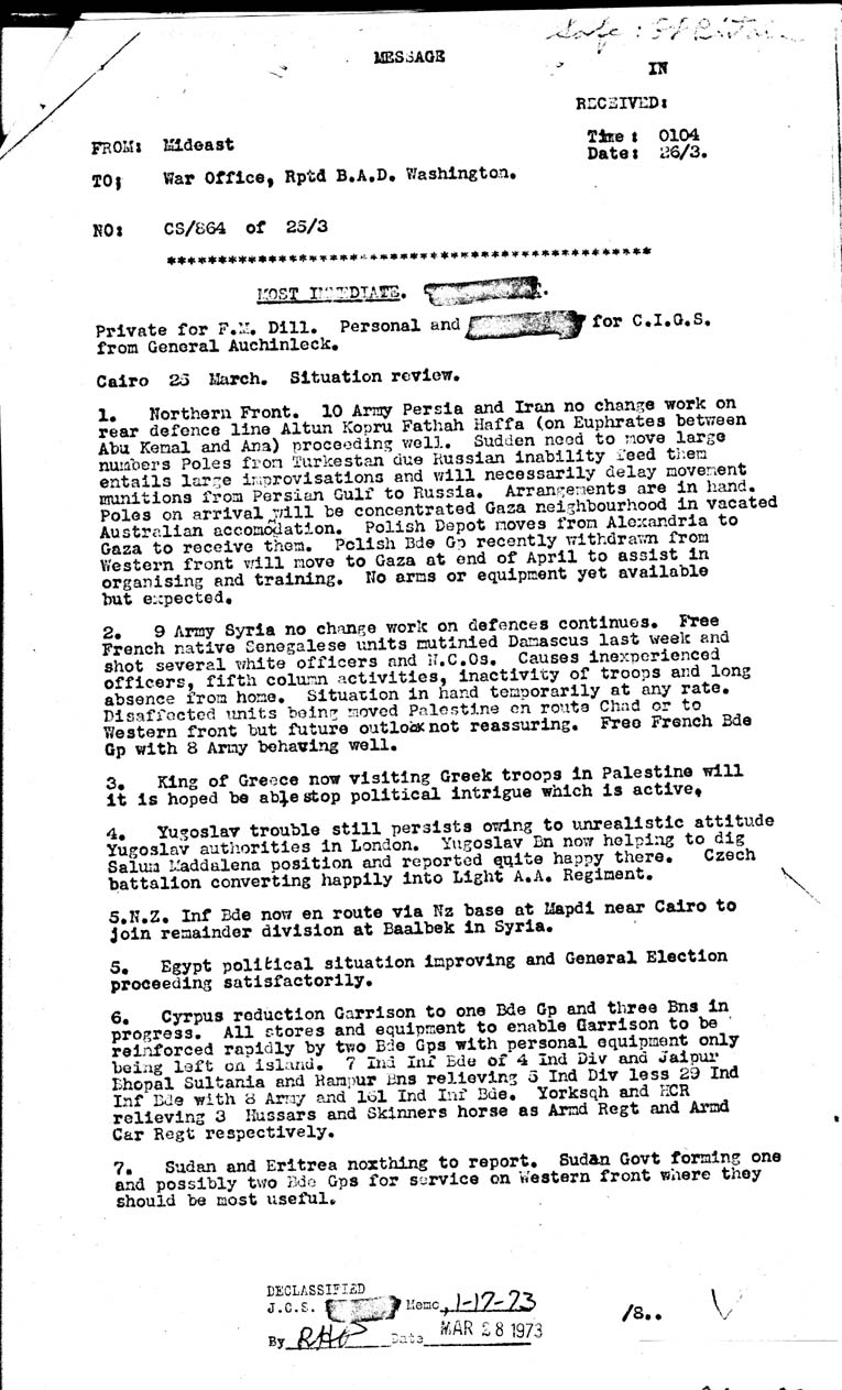 [a26aa02.jpg] - Mideast to War Office        3/26/42?