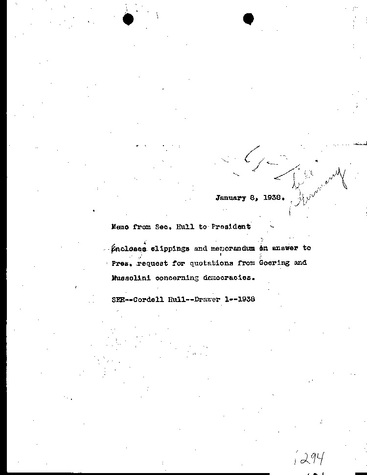 [a294w01.jpg] - Memo: Hull-->FDR 1/8/38