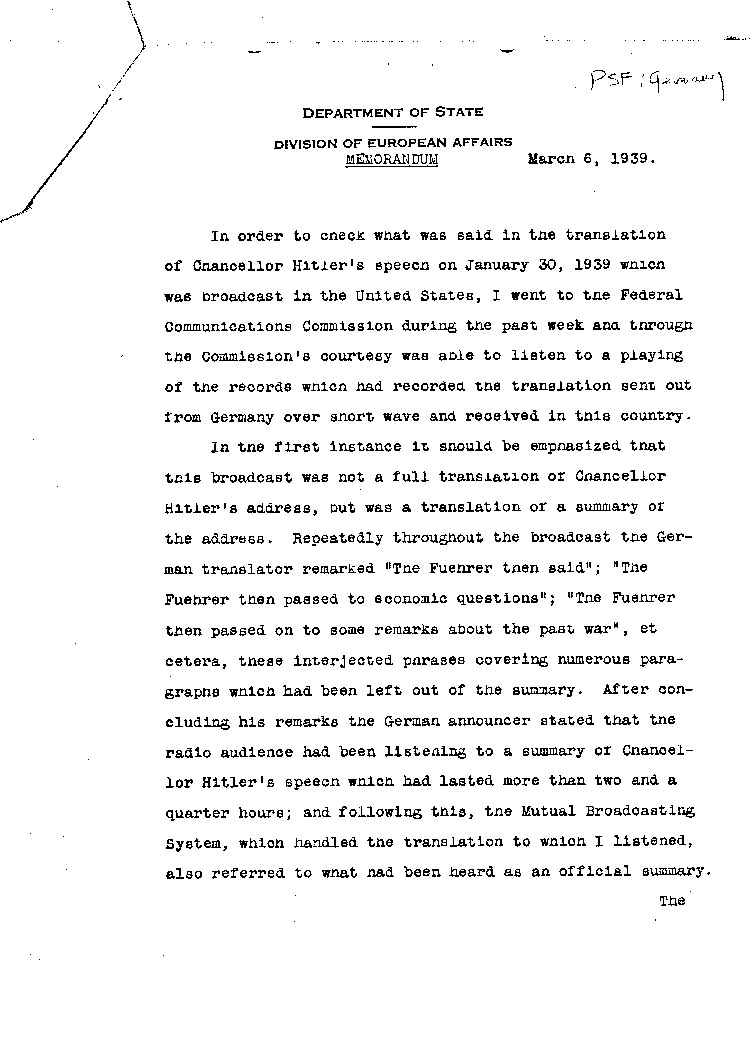 [a295h03.jpg] - Memorandum from Dept of State 3/6/39