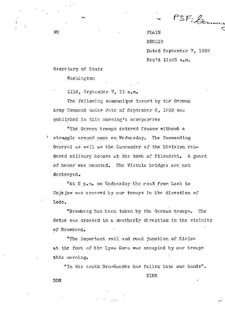 [a295v01.jpg] - Kirk-->Sec of State 9/7/39