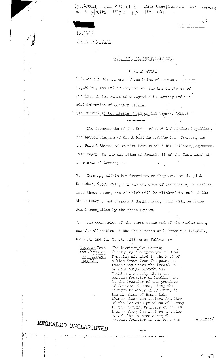 [a297c08.jpg] - European Advisory Commission Draft Protocol 8/3/44 (second copy)