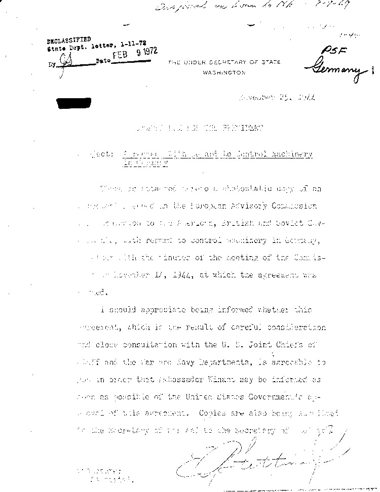 [a298h01.jpg] - Stettinius,Edward Reilly-->FDR, Memorandum 11/25/44