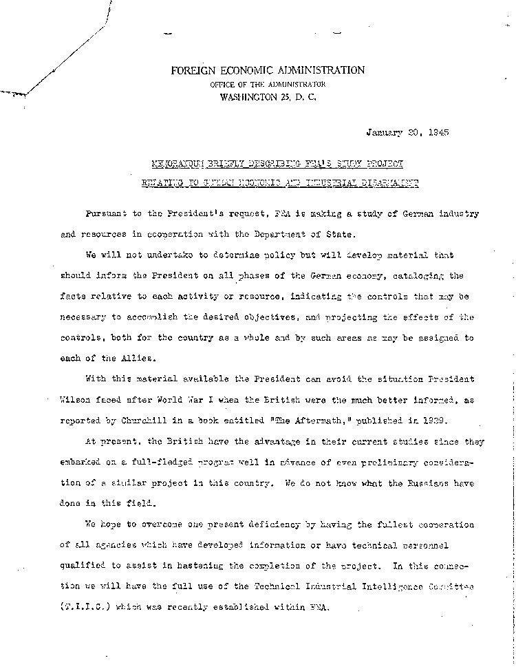 [a298t02.jpg] - Foreign Economic Adminisstration-->Grace Tully 1/22/45