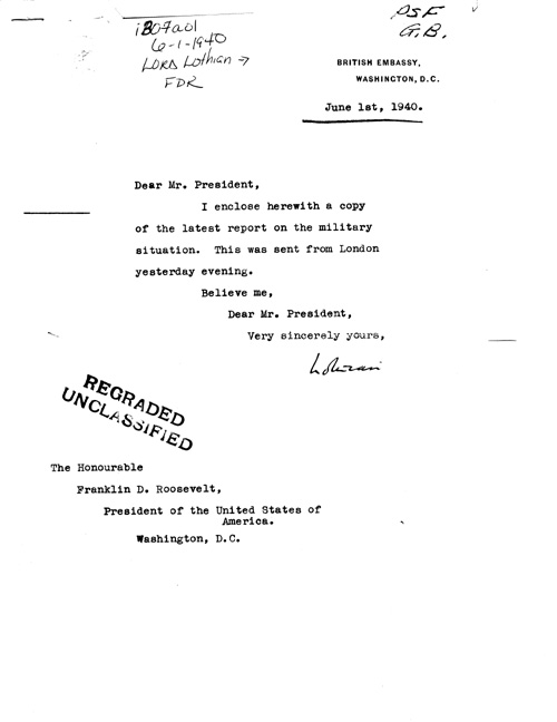 [a307a01.jpg] - Lord Lothian-->FDR 6/1/1940