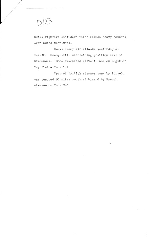 [a307d03.jpg] - Telegram on military situation 6/3/1940 page 3