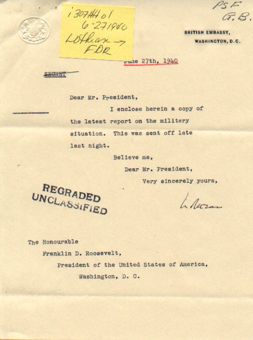 [a307hh01.jpg] - Lord Lothian-->FDR 6/27/1940