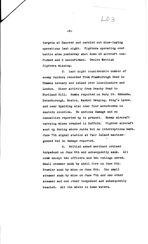[a307l03.jpg] - Telegram on military situation 6/8/1940 - Page 2